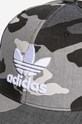 Хлопковая кепка adidas Originals Camo Baseball Cap серый IB9195