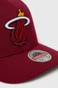 Mitchell&Ness czapka z daszkiem z domieszką wełny Miami Heat bordowy