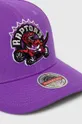 Kapa iz mešanice volne Mitchell&Ness Toronto Raptors vijolična