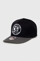 Кепка из смесовой шерсти Mitchell&Ness Brooklyn Nets аппликация чёрный HHSS3265.BNEYYPPPBKG