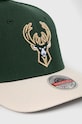 Mitchell&Ness czapka z daszkiem z domieszką wełny Milwaukee Bucks HHSS3265.MBUYYPPPGNT zielony SS23