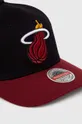 Mitchell&Ness czapka z daszkiem z domieszką wełny Miami Heat czarny
