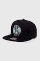 Šiltovka s prímesou vlny Mitchell&Ness Boson Celtics s prímesou vlny čierna HHSS2976.BCEYYPPPBLC