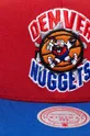 Kapa s šiltom Mitchell&Ness Denver Nuggets rdeča