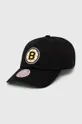 μαύρο Βαμβακερό καπέλο του μπέιζμπολ Mitchell&Ness Boston Briuns Unisex