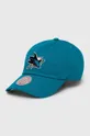 τιρκουάζ Βαμβακερό καπέλο του μπέιζμπολ Mitchell&Ness San Jose Sharks Unisex