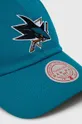 Pamučna kapa sa šiltom Mitchell&Ness San Jose Sharks tirkizna