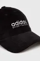 adidas Performance czapka z daszkiem sztruksowa czarny