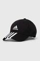 Хлопковая кепка adidas Performance аппликация чёрный IB3242