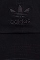 Βαμβακερό καπέλο του μπέιζμπολ adidas Originals IK9580 μαύρο AW23