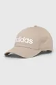 μπεζ Βαμβακερό καπέλο του μπέιζμπολ adidas Performance Unisex