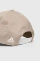 adidas Performance czapka z daszkiem bawełniana beżowy