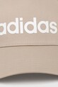 Akcesoria adidas Performance czapka z daszkiem bawełniana IP7034 beżowy