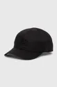 czarny C.P. Company czapka z daszkiem bawełniana Unisex