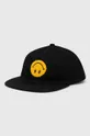 μαύρο Βαμβακερό καπέλο του μπέιζμπολ Market x Smiley Unisex