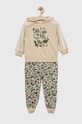 adidas dres dziecięcy I AOP FT wzorzyste beżowy HR5853