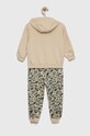 adidas dres dziecięcy I AOP FT HR5853 beżowy SS23