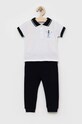 Guess dres bawełniany dziecięcy nadruk biały I3RG10.K5M20.PPYX
