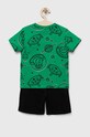 OVS komplet bawełniany dziecięcy 1737850.Boy.3.10years.O zielony SS23
