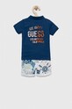Guess komplet bawełniany niemowlęcy I3GG03.K8HM3.PPYX niebieski SS23
