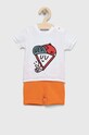 Guess komplet bawełniany niemowlęcy bawełna biały I3GG04.K8HM3.PPYX