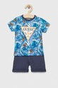 Pamučlni komplet za bebe Guess Planet friendly tirkizna I3GG16.K8HM3.PPYX