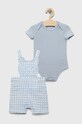 Guess komplet niemowlęcy z elastanem niebieski P3GG08.J1311.PPYX