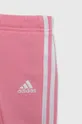 różowy adidas dres dziecięcy I 3S CB FT JOG