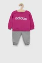 розовый Детский спортивный костюм adidas I LIN FL Для девочек