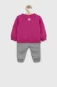 Дитячий спортивний костюм adidas I LIN FL рожевий