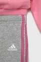 różowy adidas dres dziecięcy I BLUV FL