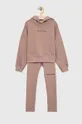 roza Dječji komplet Calvin Klein Jeans Za djevojčice