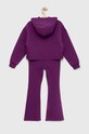 Detská tepláková súprava Calvin Klein Jeans IG0IG01876.PPYX fialová SS23