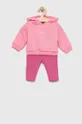 фіолетовий Дитячий комплект adidas IN G HOOD FL Для дівчаток