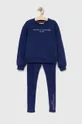 темно-синій Дитячий спортивний костюм Tommy Hilfiger Для дівчаток