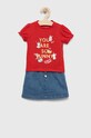 Komplet za bebe Guess s elastinom crvena A3RG09.K6YW0.PPYX