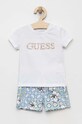 Guess komplet niemowlęcy aplikacja zielony A3GG07.K6YW3.PPYX