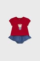 Komplet za bebe Mayoral Newborn bez uzorka crvena 1831.2V.NEWBORN