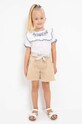 Djevojčice Dječja pamučna bluza Mayoral 3142.6F.MINI zelena