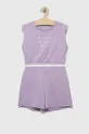 фіолетовий Дитячий бавовняний комплект United Colors of Benetton Для дівчаток