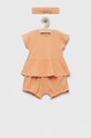 Σετ μωρού United Colors of Benetton με ελαστάν πορτοκαλί 34F2AK004.W.SEASONAL