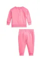Βρεφική φόρμα Polo Ralph Lauren ροζ