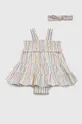 πολύχρωμο Βρεφικό βαμβακερό φόρεμα GAP Για κορίτσια