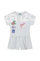 Dětský bavlněný overal Kenzo Kids K14250 modrá SS23