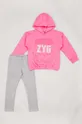 розовый Детский спортивный костюм zippy Для девочек