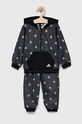 adidas dres dziecięcy I BLUV SHINY dzianina szary HR5871