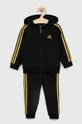 чорний Дитячий спортивний костюм adidas I 3S SHINY Дитячий