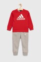 Dětská tepláková souprava adidas LK BOS JOG HR5916 červená SS23