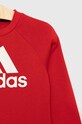 Dětská tepláková souprava adidas LK BOS JOG červená HR5916