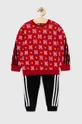 Παιδική φόρμα adidas x Disney κόκκινο